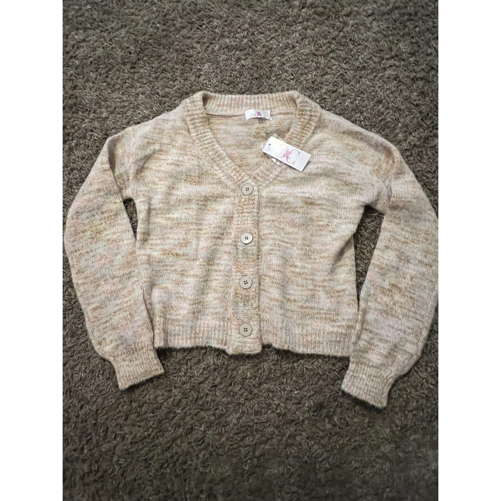 Chloe + Cyrus Girls Button Up Cardigan Sweater New with Tags Size M Medium
